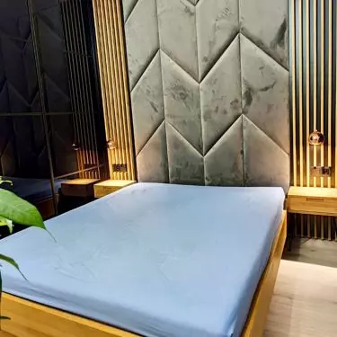 Custom Space upholstered panels - interior design in a modern, personalized way