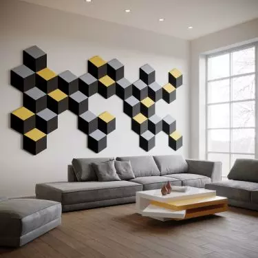 Fluffo Soft Diamond Edge - soft, acoustic wall panels