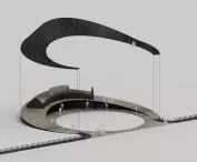 TWO WHEELS project, axonometry