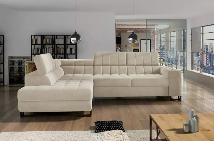 Elsie - corner sofa with adjustable headrests