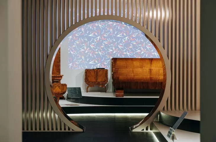 The first floor is a space of private apartments