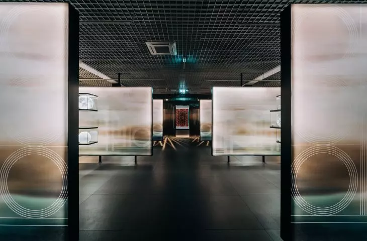 Art déco exhibition in Plock, space for glass display