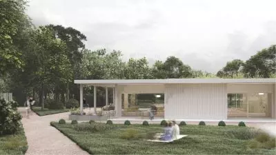 visualization of the pavilion wizualizacja of the pavilion