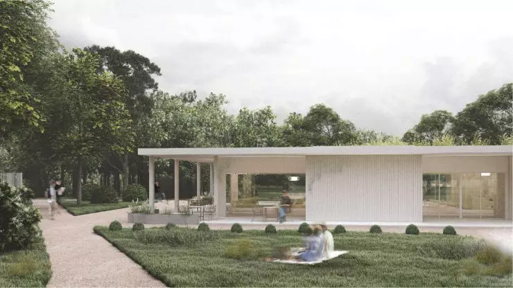 visualization of the pavilion wizualizacja of the pavilion