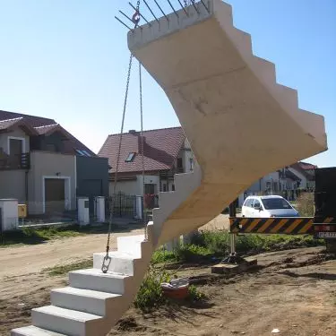 Schody prefabrykowane zabiegowe