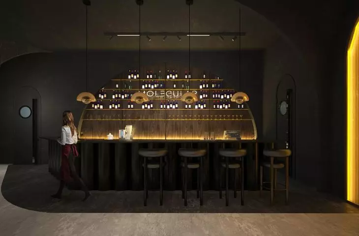 Wnętrza „Molecular”, bar