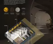 Wnętrza baru „Molecular”, plansza dyplomowa