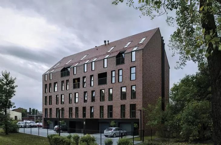 HF37 Wall street Budynek mieszkalny Nowy Werdon, projekt: www.maleccy.com