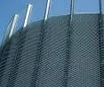 Expanded mesh facade 