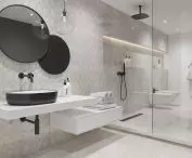 Softcement white, decor geo collection