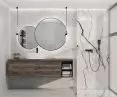 Elegant black will add character to any bathroom