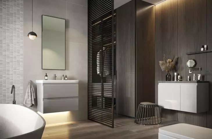 Implementation of a bathroom with Defra furniture