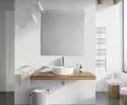 Uni thin-walled washbasin on undermount countertop