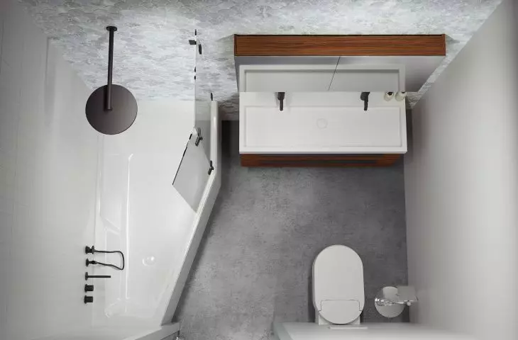 Rethink Space bathtub, Scandic Next X500 bathtub screen, Spring Vow washbasin