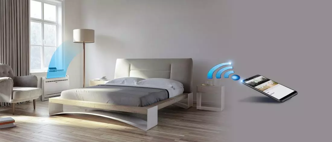 Sterowanie WI-FI jako
standard we wszystkich jednostkach ściennych