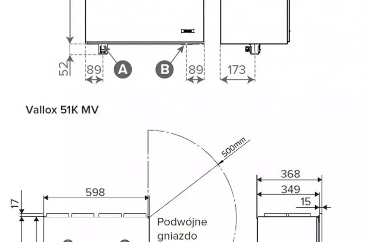 WYMIARY DOSTOSOWANE DO STANDARDÓW