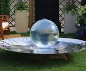 Glass sphere fountain