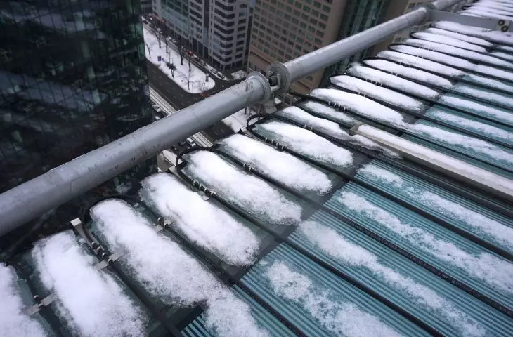 Roof heating, FroStop system, Warsaw, Poland