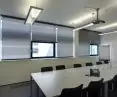 Internal electrically controlled fabric roller blinds EOS®500 type 5-76; Strabag Pruszkow