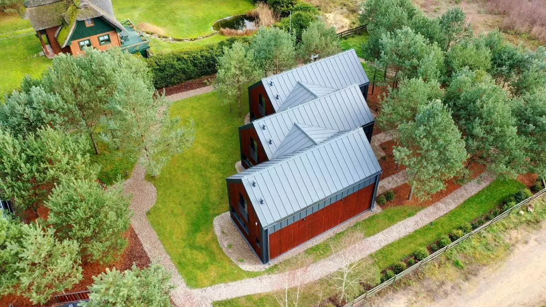 Tleń Lodge
w Borach Tucholskich, widok z lotu ptaka