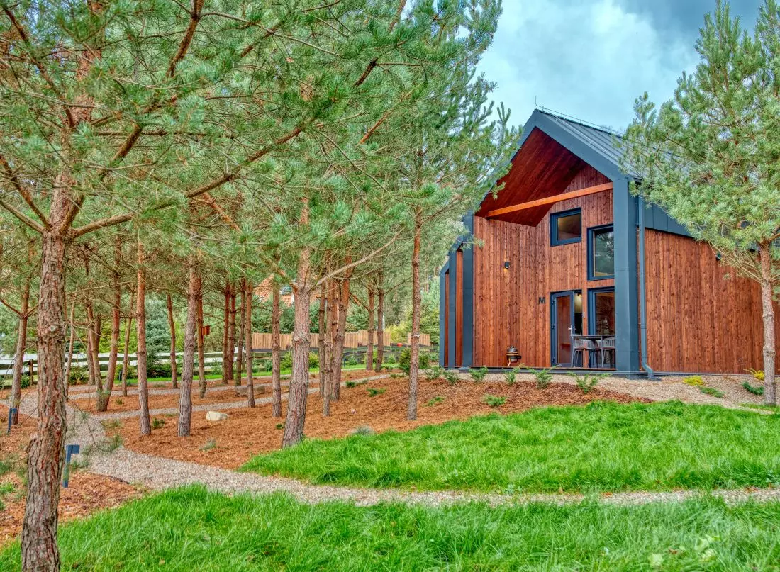 Tleń Lodge
w Borach Tucholskich, jeden z domków