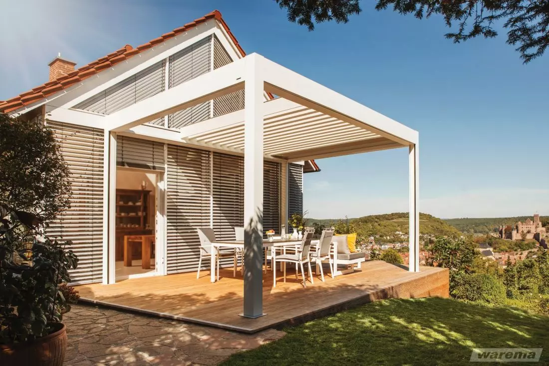 Żaluzje fasadowe
skośne i pergola lamelowa Warema Lamaxa L70