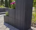 Tigela flower pot in graphite color