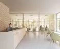 Visualization of the reception area at CAM Wawer