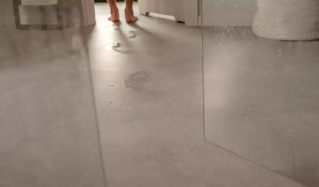 Pictured: Rigio Cement Stone vinyl flooring