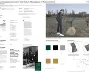 plansza konkursowa — identyfikacja wizualna, znaki terenowe i rozwiązania kolorystyczne
