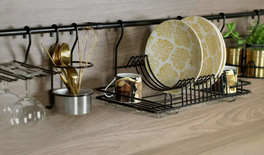Railing drainer - black