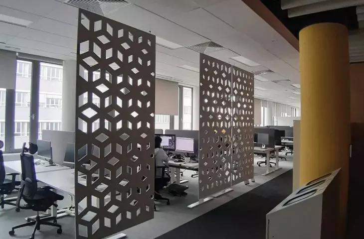 Panel akustyczny w biurze