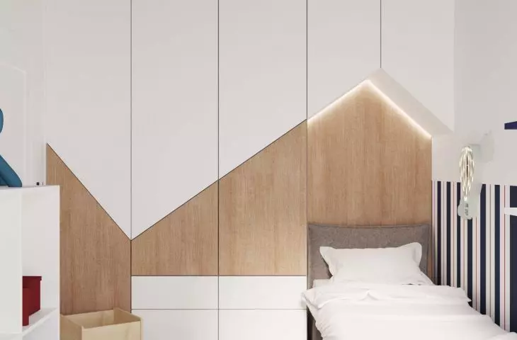 The sky on the ceiling, the bed under the 