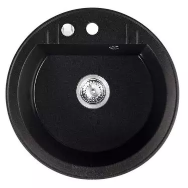 FERRO Mezzo II - Single-bowl kitchen sink Ø 51 cm, graphite