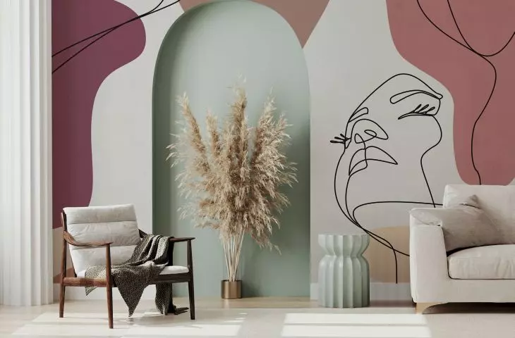 design name: Layla Maroon collection/collection: Wall Art - Originals