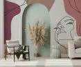 design name: Layla Maroon collection/collection: Wall Art - Originals
