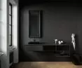 Wall cladding and bathroom countertop: Dekton Ether, 4 and 12 mm thick