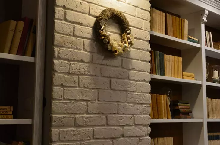 Old white brick