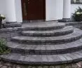 Stara cegła stopnica grafitowa