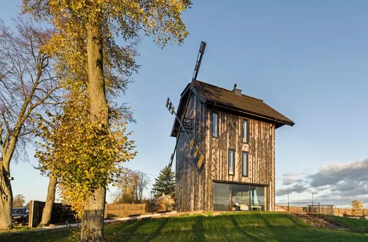 large glazing in part of the first floor blurs the line between inside and outside