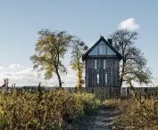 large glazing in the top floor allows you to admire the views from the studio