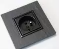 SERIES: DANTE, FRAME: ARDESIA STONE / 4509481, SOCKET: BLACK 450934, REDUCTION: BLACK 4509100