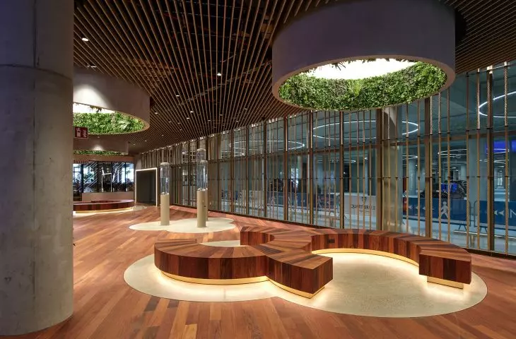 Wooden ceiling