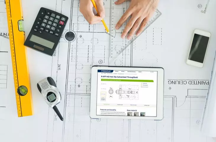 An application for downloading and inserting models and technical drawings of fasteners into projects.