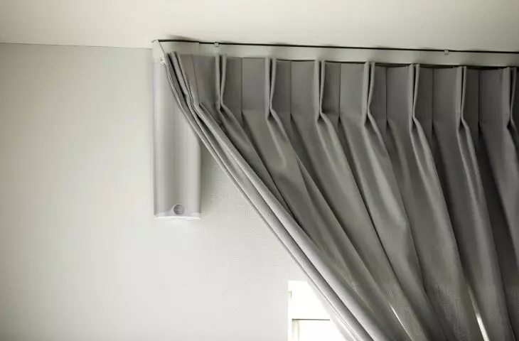 Discretion - the curtain drives are small enough to be easily hidden under the curtain and enjoy the comfort of control
