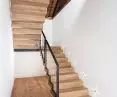 Practical staircase lighting mounted on the wall