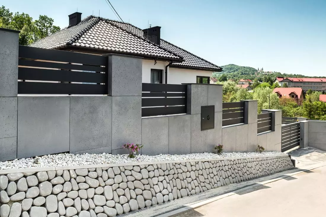 System Arete Horizon
Massive w towarzystwie betonu architektonicznego