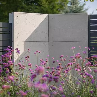 Architectural concrete as an innovative fence finish