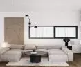 Living room facing the kitchen