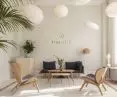 From left, The Reader armchair, Hang Out tables, Around sofa, A Conversation Piece armchair, Audacious dresser, Eos lamps